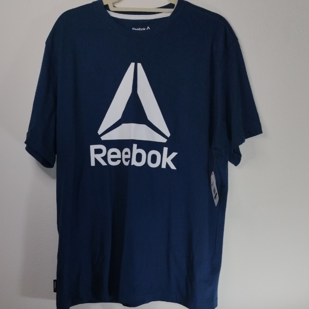 Reebok Classic Blue Tee with White Logo